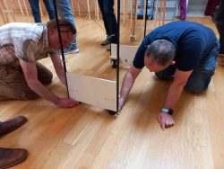 Feinjustierung der Modulhöhe