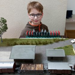 Nachwuchs-Fahrdienstleiter in Bierbaum