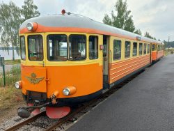 Der Zug wird bereit gemacht für die Rückfahrt nach Västervik